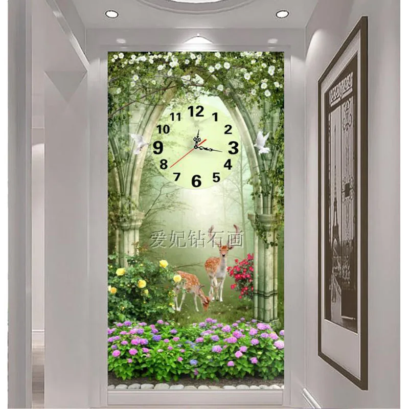 5D Square Diamond Drilling Painting, Full Paste Drilling Cross Stitch, Dream Garden, Deer, Mosaic Embroidery Wall Clock,
5D Square Diamond Drilling Painting, Full Paste Drilling Cross Stitch, Dream Garden, Deer, Mosaic Embroidery Wall Clock,