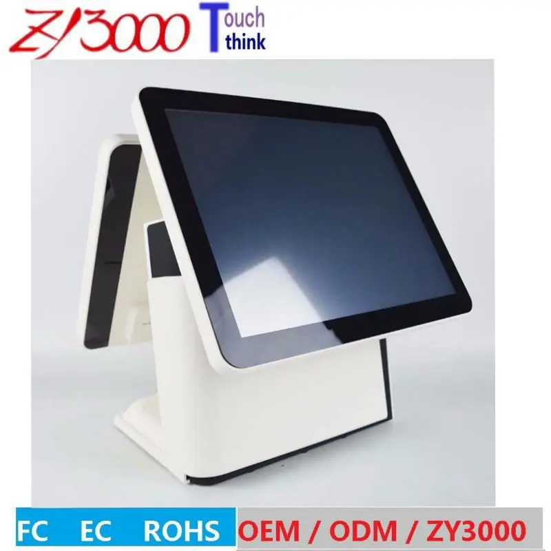 wholesale 4 units/ lot Factory Super 15 inch double screen all in one capacitive touch screen Pos terminal with MSR care reader
wholesale 4 units/ lot Factory Super 15 inch double screen all in one capacitive touch screen Pos terminal with MSR care reader