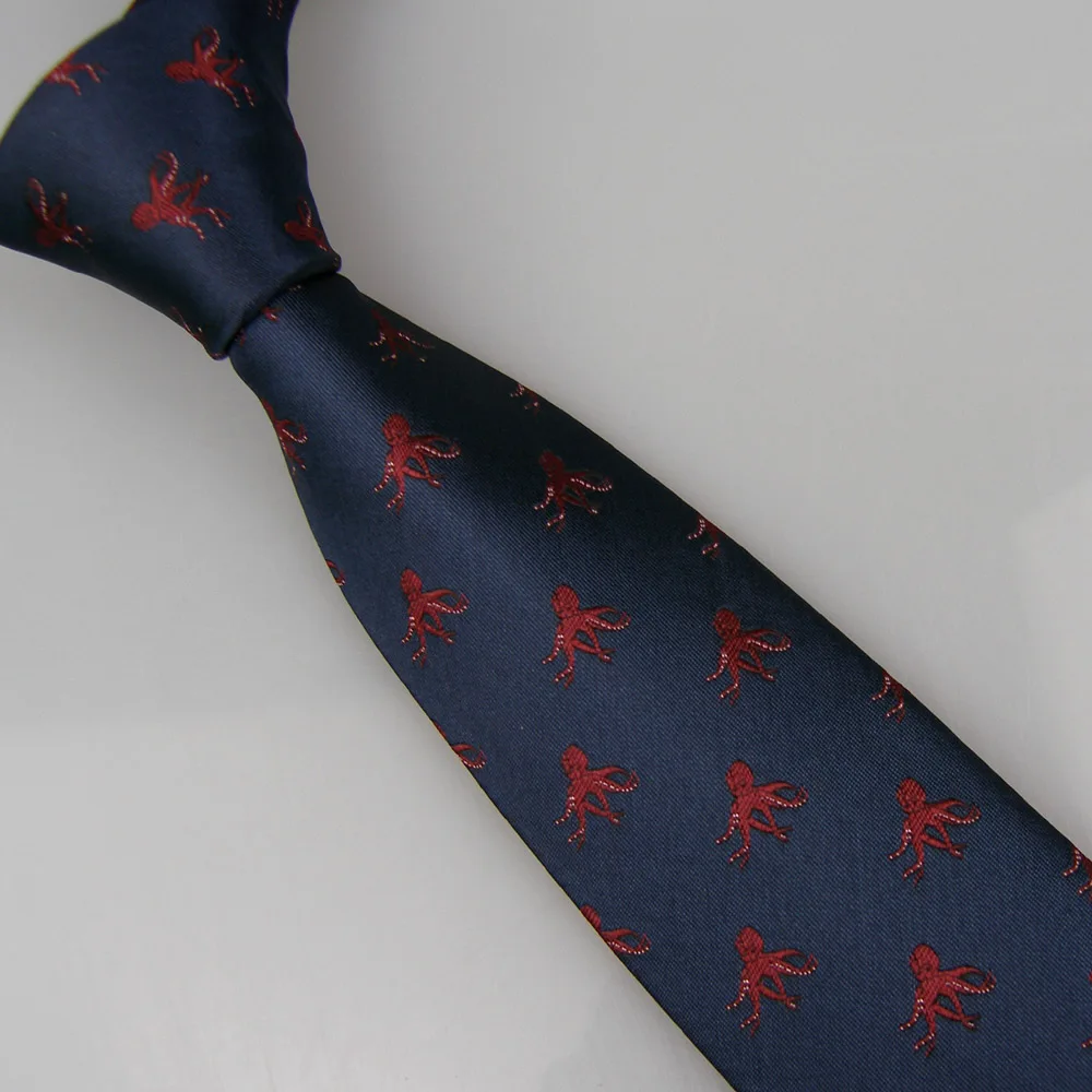 LAMMULIN Men's Ties New Design Christmas Neck tie Blue with Dark Red Octopus Pattern Jacquard Necktie Microfiber Skinny Tie 7cm
LAMMULIN Men's Ties New Design Christmas Neck tie Blue with Dark Red Octopus Pattern Jacquard Necktie Microfiber Skinny Tie 7cm