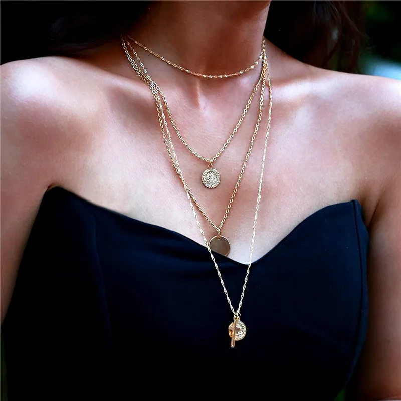 Fashion Gold Color Long Chain Coin,Cross Pendant Multi Layer Choker Necklace for Women Collier Femme Boho Wedding Jewelry
Fashion Gold Color Long Chain Coin,Cross Pendant Multi Layer Choker Necklace for Women Collier Femme Boho Wedding Jewelry