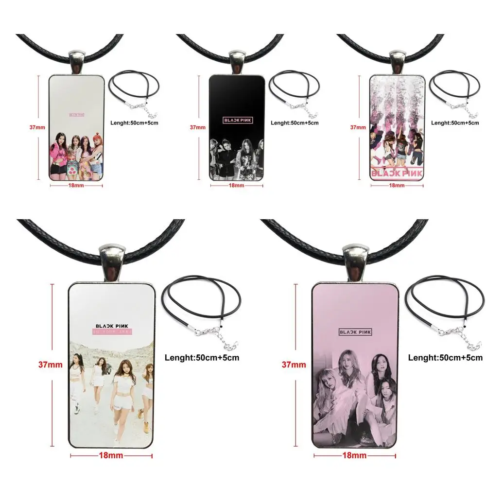 Design Fashion Vintage Glass Women Rectangle Necklace Pendants For Unisex Gift Black Pink Blackpink K-pop Kpop
Design Fashion Vintage Glass Women Rectangle Necklace Pendants For Unisex Gift Black Pink Blackpink K-pop Kpop