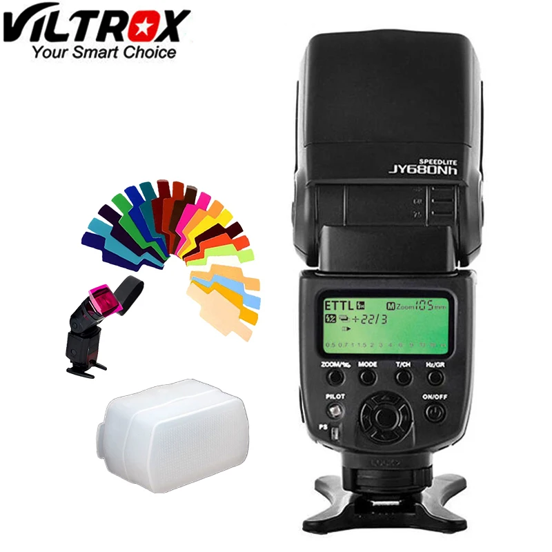 Viltrox JY-680NH GN58 Speedlite TTL 1/8000s HSS Camera flash with LCD Screen Support For Nikon D7100 D800 D3200 D3200 D5200 D810
Viltrox JY-680NH GN58 Speedlite TTL 1/8000s HSS Camera flash with LCD Screen Support For Nikon D7100 D800 D3200 D3200 D5200 D810