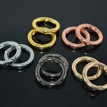 

10pcs/lot 25mm 28mm High Quaility Key Chains with Spring Buckle (Never Fade) Split Ring Key Rings For Bag Car DIY Jewelry Making