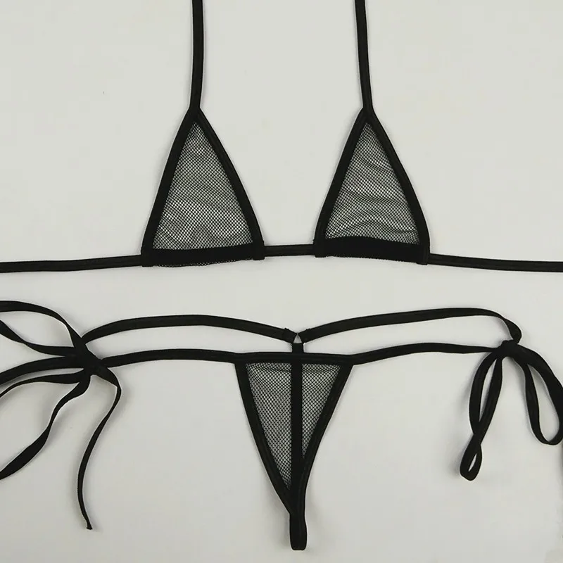 Women Sexy Bandage Mini Micro Bikini Set Mesh Transparent Erotic Bathingsuit Beachwear Sunbath Lingerie Underwear Plus Size
Women Sexy Bandage Mini Micro Bikini Set Mesh Transparent Erotic Bathingsuit Beachwear Sunbath Lingerie Underwear Plus Size