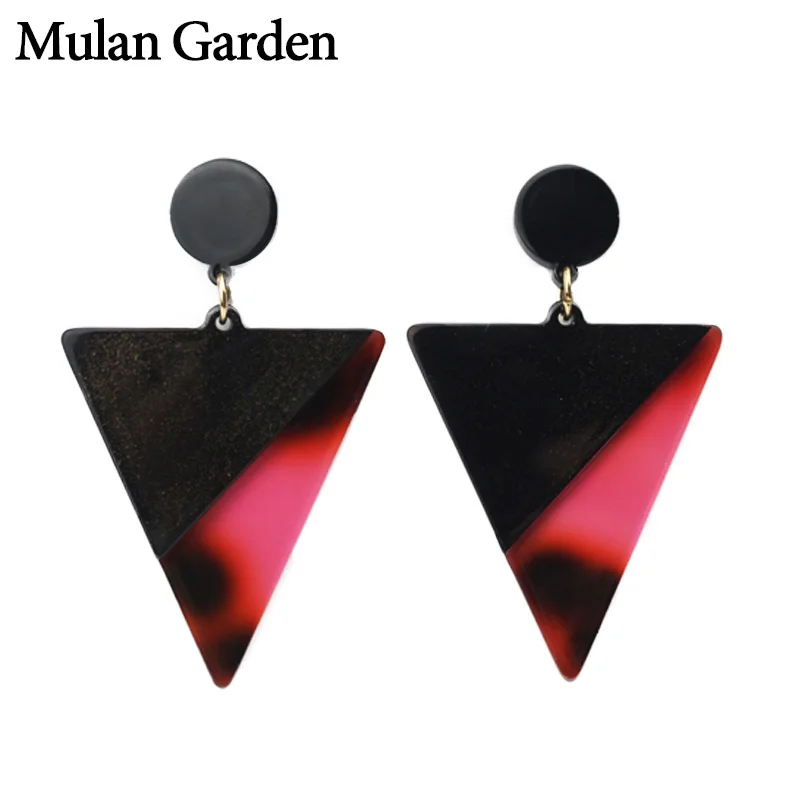 M&G New Triangle Acrylic Acetate Earrings for Women Acetic Acid Dangle Big Statement Stud Earring Fashion Jewelry Best Gift 2019
M&G New Triangle Acrylic Acetate Earrings for Women Acetic Acid Dangle Big Statement Stud Earring Fashion Jewelry Best Gift 2019