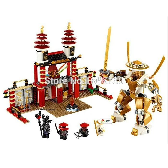 New 577pcs LegoINGlys Ninja Temple of Light Golden The Final Battle Building Blocks Bricks Toys for Children Boys Gift 
New 577pcs LegoINGlys Ninja Temple of Light Golden The Final Battle Building Blocks Bricks Toys for Children Boys Gift