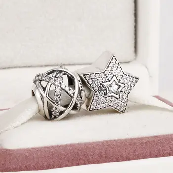 Fits European Charms Bracelet and Necklace 925 Sterling Silver Charm Sets Star Crystal Charms Beads for Women & Men Jewelry
Fits European Charms Bracelet and Necklace 925 Sterling Silver Charm Sets Star Crystal Charms Beads for Women & Men Jewelry