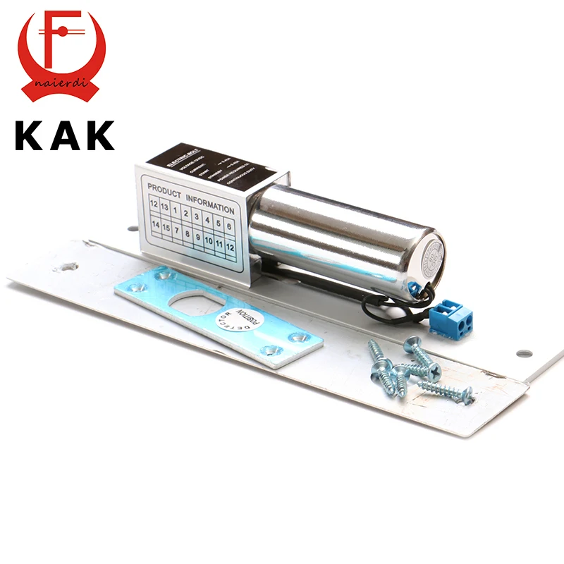 KAK DC 12V Electric Drop Bolt Door Lock 2-Lines Magnetic Induction Auto Deadbolt Locks For Security Door Access Control Systems
KAK DC 12V Electric Drop Bolt Door Lock 2-Lines Magnetic Induction Auto Deadbolt Locks For Security Door Access Control Systems