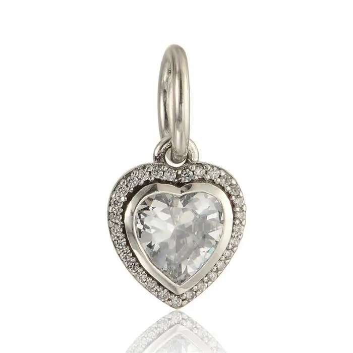 Fits Pandora Bracelets Mother's Day Big Stone CZ Heart Charm Pendants 925 Sterling Silver Dangle Love Heart Charm Diy Jewelry
Fits Pandora Bracelets Mother's Day Big Stone CZ Heart Charm Pendants 925 Sterling Silver Dangle Love Heart Charm Diy Jewelry