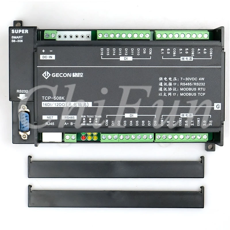 12DO channel relay output 16DI switch input RJ45 Ethernet RS485 RS232 Modbus TCP controller
12DO channel relay output 16DI switch input RJ45 Ethernet RS485 RS232 Modbus TCP controller