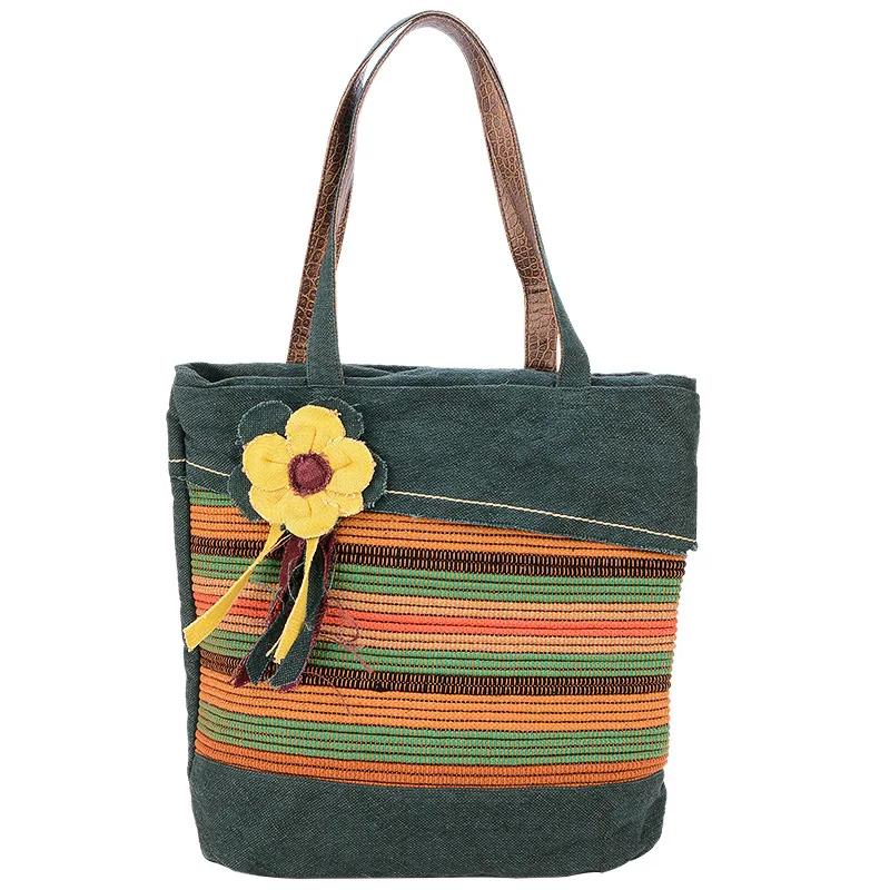 Cotton Linen Bags Women Vintage Floral Shoulder Bag Large Capacity Flower Handbag Portable Tote Bag For Ladies Weaving Handbags
Cotton Linen Bags Women Vintage Floral Shoulder Bag Large Capacity Flower Handbag Portable Tote Bag For Ladies Weaving Handbags