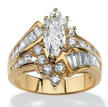 Romad 3.20 TCW Marquise Cut Crystal 925 Sterling Silver Engagement Anniversary Ring Jewelry for Women Wedding Crystal Rings
Romad 3.20 TCW Marquise Cut Crystal 925 Sterling Silver Engagement Anniversary Ring Jewelry for Women Wedding Crystal Rings