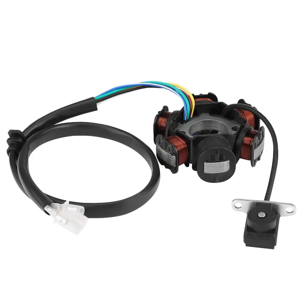 6 Coil Ignition Stator Magneto for engine starter power generation for battery Fit for GY6 110 150cc Scooter Moped Go Kart ATV
6 Coil Ignition Stator Magneto for engine starter power generation for battery Fit for GY6 110 150cc Scooter Moped Go Kart ATV