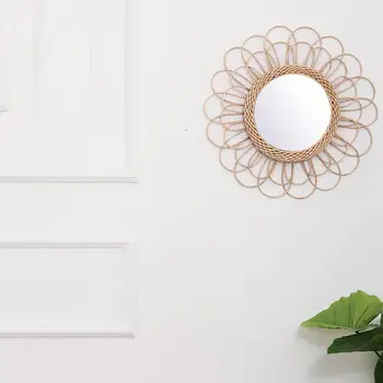 Rattan Dressing Mirror Innovative Art Deco Round Mirror Living Room Wall Hanging Mirror Kitchen Bathroom Wall Mirror
Rattan Dressing Mirror Innovative Art Deco Round Mirror Living Room Wall Hanging Mirror Kitchen Bathroom Wall Mirror