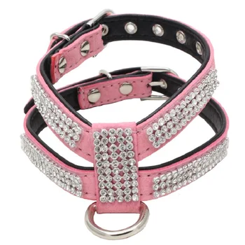 Suede Fabric Fashion Bling Rhinestone Leather Dog Harness Leash For Small Large Dog Puppy Cat Chest Straps Pet Dogs Accessories
Suede Fabric Fashion Bling Rhinestone Leather Dog Harness Leash For Small Large Dog Puppy Cat Chest Straps Pet Dogs Accessories