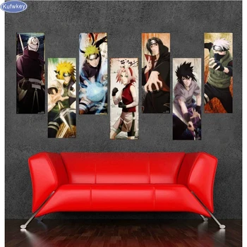 7pcs Japanese Anime Canvas Cartoon Naruto Cuadros Unframed 5d diy diamond Painting by Numbers Wall Art Picture Home Decoration
7pcs Japanese Anime Canvas Cartoon Naruto Cuadros Unframed 5d diy diamond Painting by Numbers Wall Art Picture Home Decoration