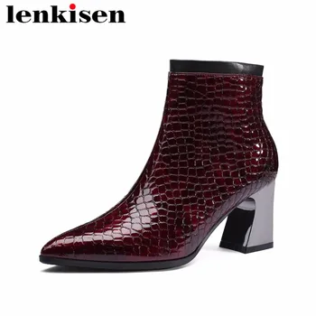 Lenkisen 2018 new arrival microfiber pointed toe strange high heels big size zipper solid concise style women ankle boots L1f1
Lenkisen 2018 new arrival microfiber pointed toe strange high heels big size zipper solid concise style women ankle boots L1f1
