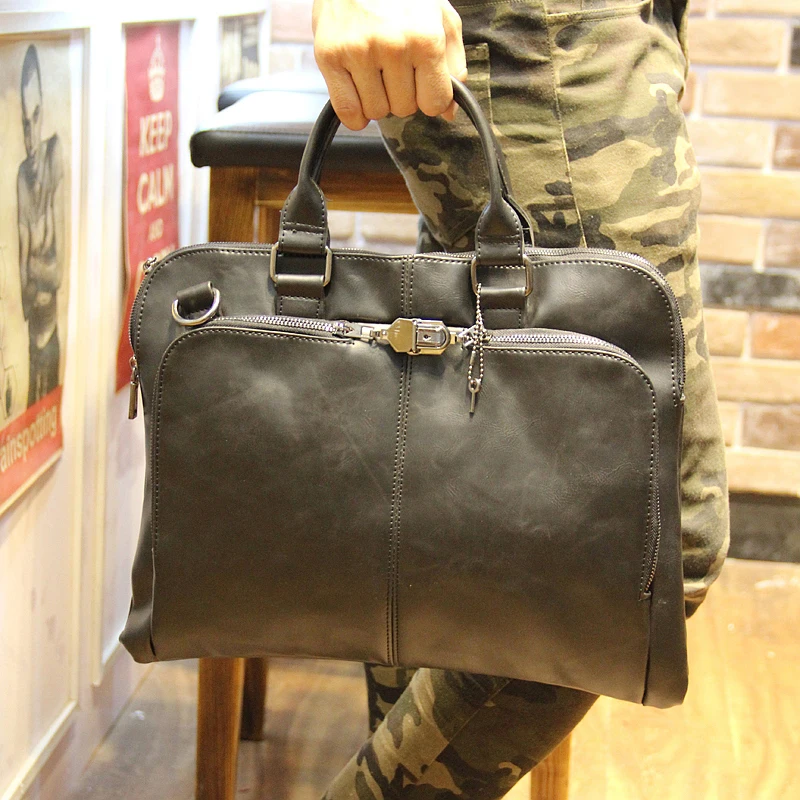 Men's Bag Crazy Horse Pu Leather Men's Korean Diagonal Shoulder Bag Vintage Tote Casual Briefcase Office Bags
Men's Bag Crazy Horse Pu Leather Men's Korean Diagonal Shoulder Bag Vintage Tote Casual Briefcase Office Bags