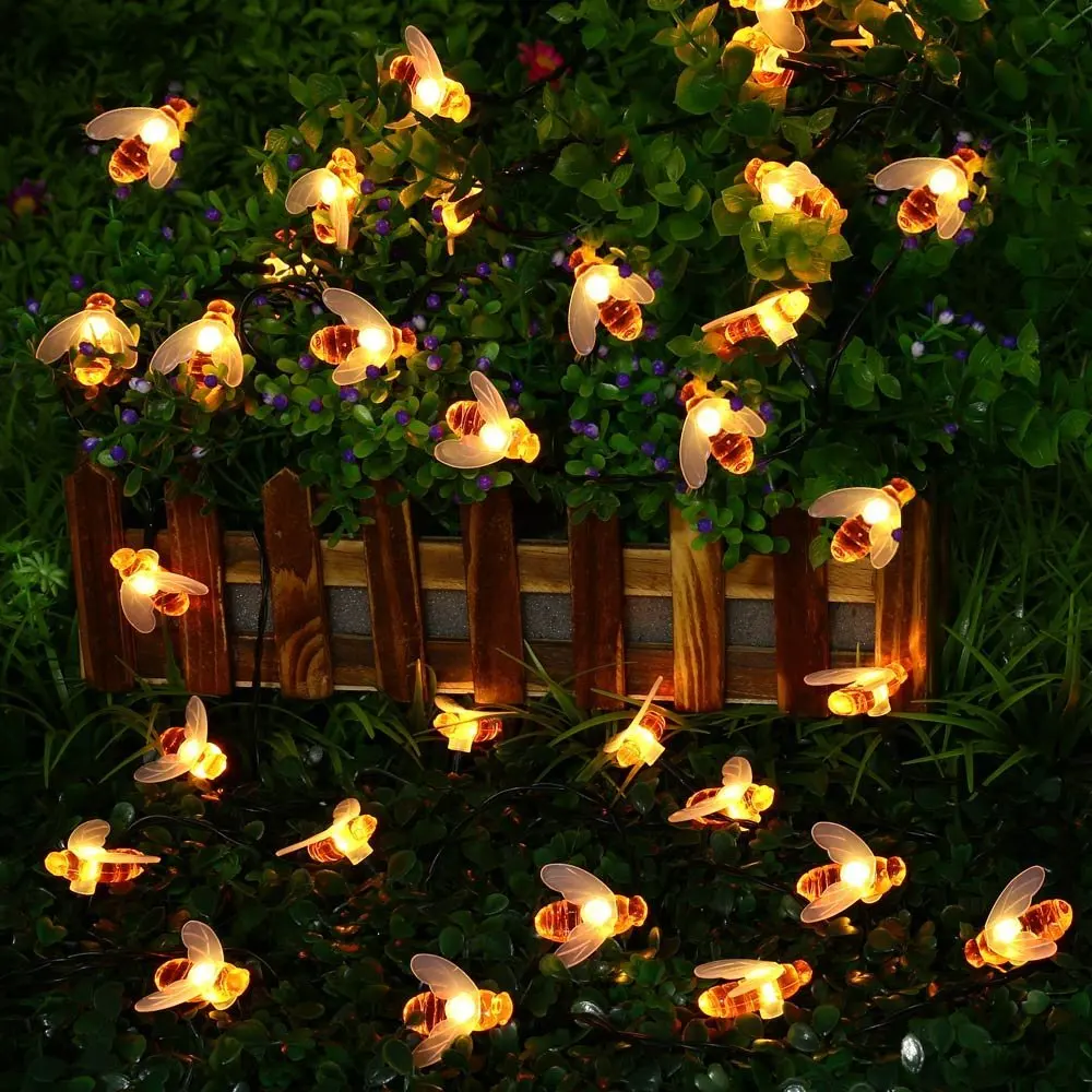 Bee String Lights 20/50 Led Outdoor Solar Power LEDs Strings Waterproof Garden Patio Fence Gazebo Summer Night Light Decorations
Bee String Lights 20/50 Led Outdoor Solar Power LEDs Strings Waterproof Garden Patio Fence Gazebo Summer Night Light Decorations