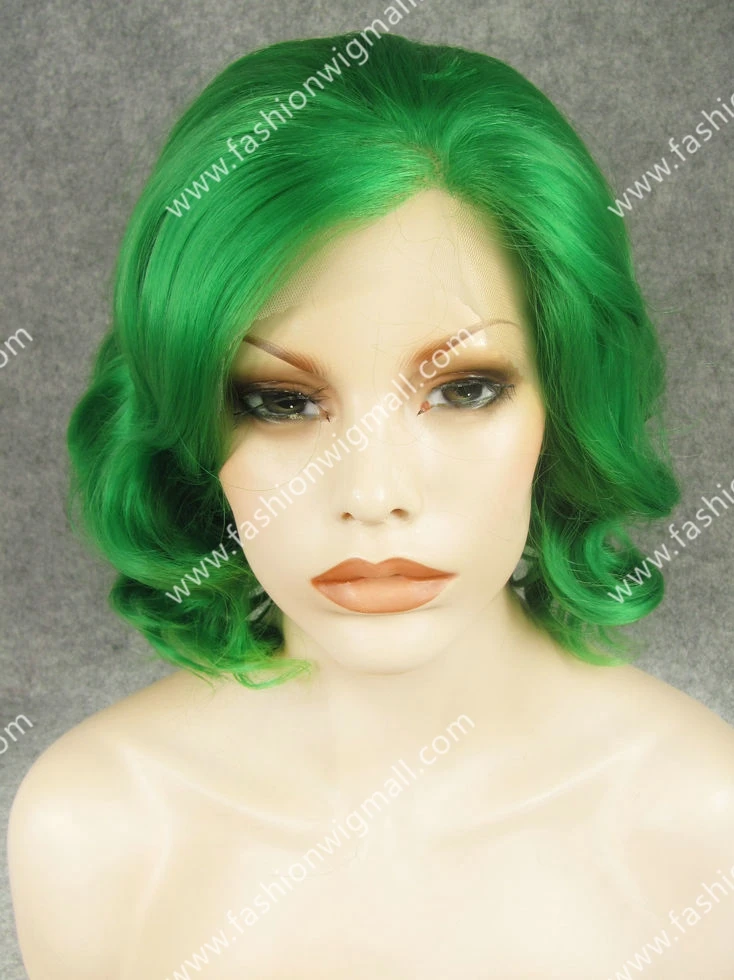 Free Shipping 12" #6138 Green Wavy 150% Density Heat Resistant Synthetic Lace Front Fashion Lady Costume Wig W20
Free Shipping 12" #6138 Green Wavy 150% Density Heat Resistant Synthetic Lace Front Fashion Lady Costume Wig W20