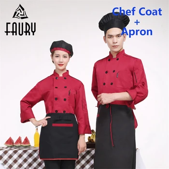 Unisex Breathable Long Sleeve Chef Kitchen Work Wear Coats Stand Collar Casual Double-breasted Cook Uniform Novelty Jacket Apron
Unisex Breathable Long Sleeve Chef Kitchen Work Wear Coats Stand Collar Casual Double-breasted Cook Uniform Novelty Jacket Apron