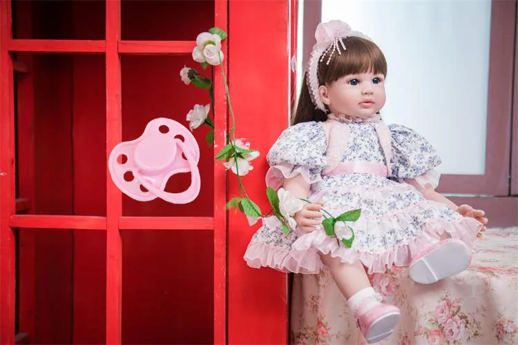 60cm Silicone Reborn Girl Baby Doll Toys 24inch Vinyl Princess Toddler Babies Dolls Fashion Birthday Gift For Child Xmas Present 
60cm Silicone Reborn Girl Baby Doll Toys 24inch Vinyl Princess Toddler Babies Dolls Fashion Birthday Gift For Child Xmas Present