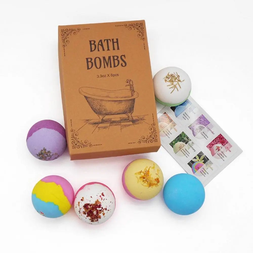 6Pcs Floral Aromatherapy Bath Bombs Natural Handmade Dried Flower Rainbow Bath Salt Ball Shower Fizzy Bomb Skin Care 
6Pcs Floral Aromatherapy Bath Bombs Natural Handmade Dried Flower Rainbow Bath Salt Ball Shower Fizzy Bomb Skin Care