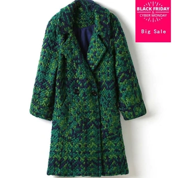 High Quality Wool Coat Women Slim Medium-long Tweed Jacket Fashion Female Outwear Green Coat Brand Women Jacket D310
High Quality Wool Coat Women Slim Medium-long Tweed Jacket Fashion Female Outwear Green Coat Brand Women Jacket D310