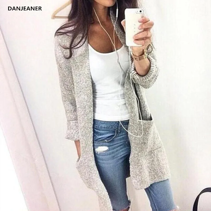 Danjeaner Autumn Winter Fashion Women Long Sleeve Loose Knitting Cardigan Sweater Womens Knitted Tops Female Cardigan Pull Femme
Danjeaner Autumn Winter Fashion Women Long Sleeve Loose Knitting Cardigan Sweater Womens Knitted Tops Female Cardigan Pull Femme