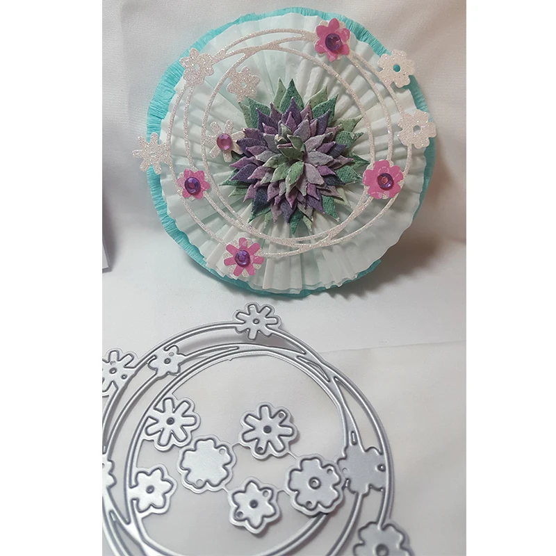 Circles With Fowers Wreath Metal Cutting Dies DIY Scrapbooking Embossing Paper Cards Photo Album Making Crafts Supplies New 2019
Circles With Fowers Wreath Metal Cutting Dies DIY Scrapbooking Embossing Paper Cards Photo Album Making Crafts Supplies New 2019