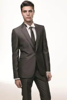 New Arrival Groom Tuxedo One Button Groomsmen Notch Lapel Wedding/Dinner Suits Best Man Bridegroom (Jacket+Pants+Tie+Vest) B450 
New Arrival Groom Tuxedo One Button Groomsmen Notch Lapel Wedding/Dinner Suits Best Man Bridegroom (Jacket+Pants+Tie+Vest) B450