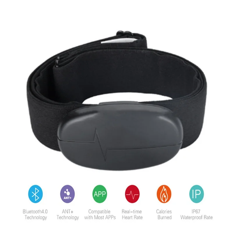 Heart Rate Monitor Chest Strap Bluetooth 4.0 ANT Fitness Sensor Compatible Belt Wahoo Polar Garmin Connected Outdoor Band
Heart Rate Monitor Chest Strap Bluetooth 4.0 ANT Fitness Sensor Compatible Belt Wahoo Polar Garmin Connected Outdoor Band
