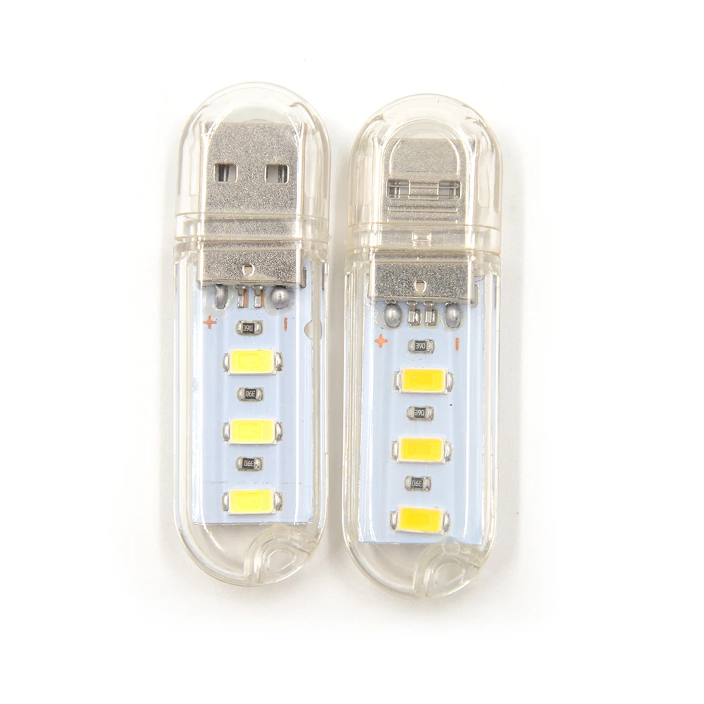 2pcs/lot Mini USB LED lamp Light Book lights 3 LEDs 5730 SMD 1.5w Camping Bulb Nightlight
2pcs/lot Mini USB LED lamp Light Book lights 3 LEDs 5730 SMD 1.5w Camping Bulb Nightlight