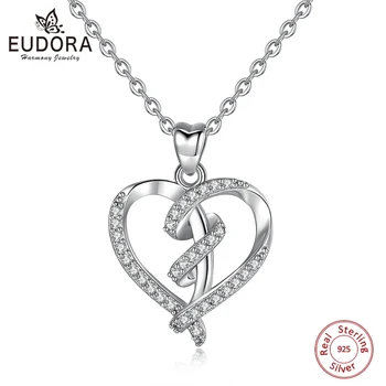 EUDORA 925 Sterling Silver Good Luck Brave Heart Pendant Necklace Geometric line Fashion Necklace Fine Jewelry CYD285
EUDORA 925 Sterling Silver Good Luck Brave Heart Pendant Necklace Geometric line Fashion Necklace Fine Jewelry CYD285