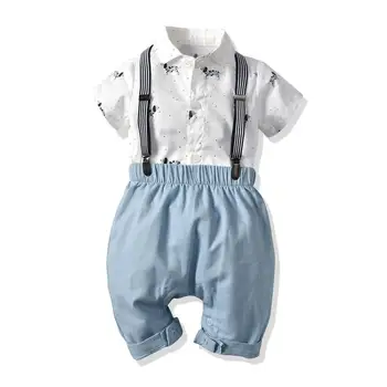 Famuka Baby Summer Clothing Sets Newborn Infant Boy Clothes Suit Shorts Sleeve Shirts Rompers+Suspenders Shorts 2PCS Outfits Set
Famuka Baby Summer Clothing Sets Newborn Infant Boy Clothes Suit Shorts Sleeve Shirts Rompers+Suspenders Shorts 2PCS Outfits Set