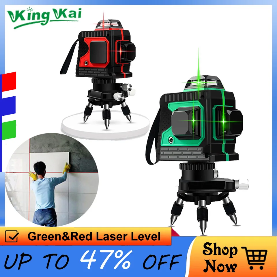 2023 3D 12 Lines Green Red Lines Flageship Upgrade Decoration 360 Rotary Wall Multi Line Automatic Self-Leveling Laser Level
2023 3D 12 Lines Green Red Lines Flageship Upgrade Decoration 360 Rotary Wall Multi Line Automatic Self-Leveling Laser Level