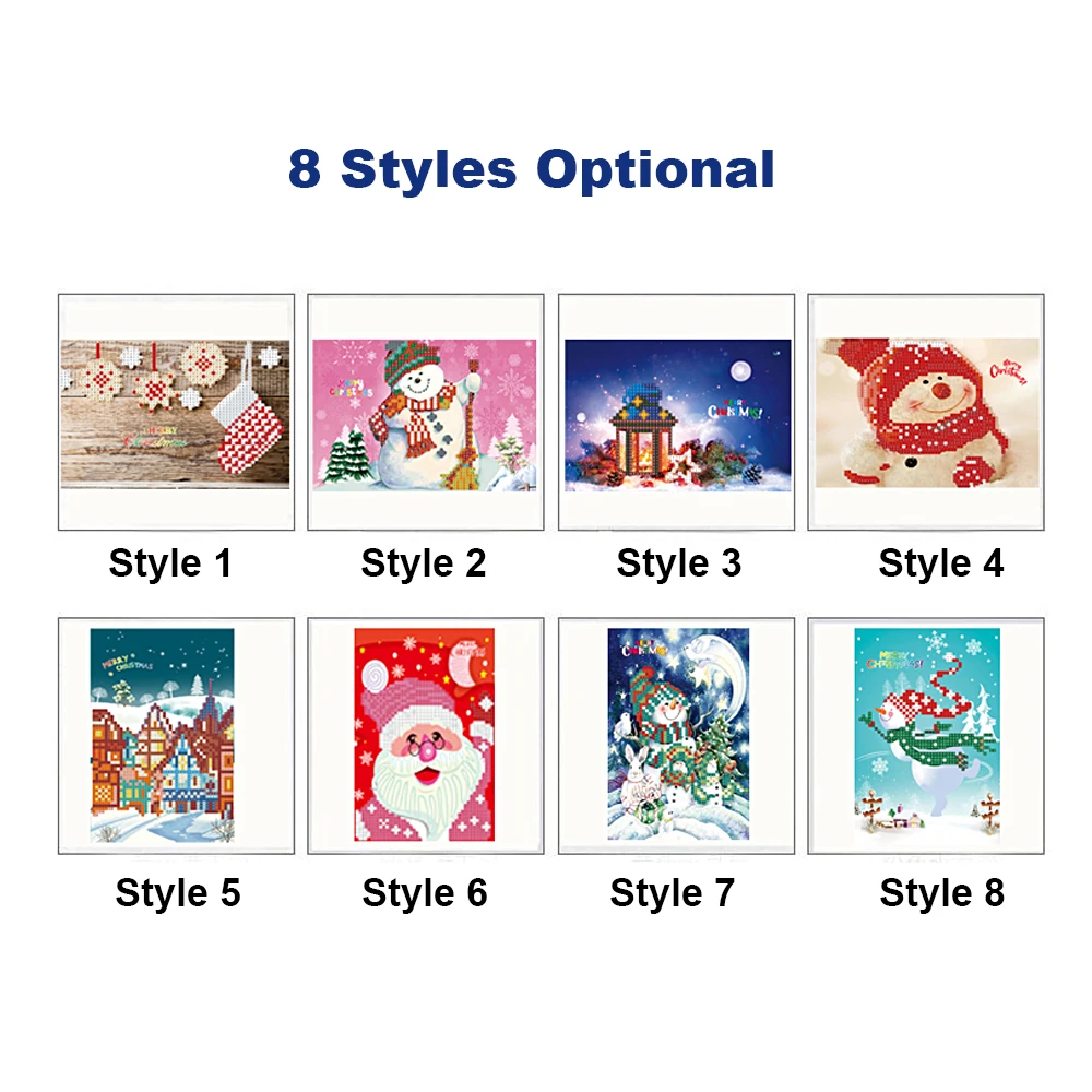 Merry Christmas Cards DIY Diamond Painting Handmade Cards Round Drill Greeting Cards Rhinestones Embroidery Arts Crafts Gifts
Merry Christmas Cards DIY Diamond Painting Handmade Cards Round Drill Greeting Cards Rhinestones Embroidery Arts Crafts Gifts