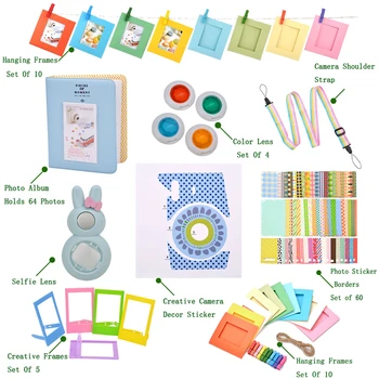 For Fujifilm Instax Mini7 Mini8 Mini90 Accessories Kit Sets Photo Album Selfie Lens Frames Sticker Camera Bag Strap Cute Filters
For Fujifilm Instax Mini7 Mini8 Mini90 Accessories Kit Sets Photo Album Selfie Lens Frames Sticker Camera Bag Strap Cute Filters