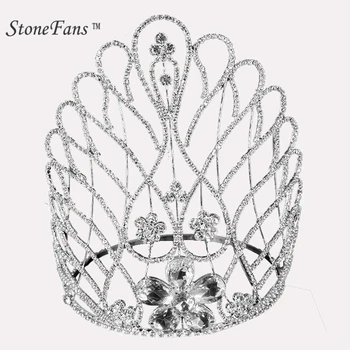 StoneFans Rhinestone Tiaras Bridal Crown Headband Women Headpiece Floral Wedding Hair Accessories Crystal Bride Jewelry Tiara 7
StoneFans Rhinestone Tiaras Bridal Crown Headband Women Headpiece Floral Wedding Hair Accessories Crystal Bride Jewelry Tiara 7