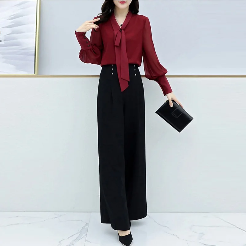 Office Ladies Work Wear Pant Suits 2019 New Fashion Elegant Short Sleeve Blouse And High Waist Ankle Wide Leg Pants 2 Piece Sets
Office Ladies Work Wear Pant Suits 2019 New Fashion Elegant Short Sleeve Blouse And High Waist Ankle Wide Leg Pants 2 Piece Sets