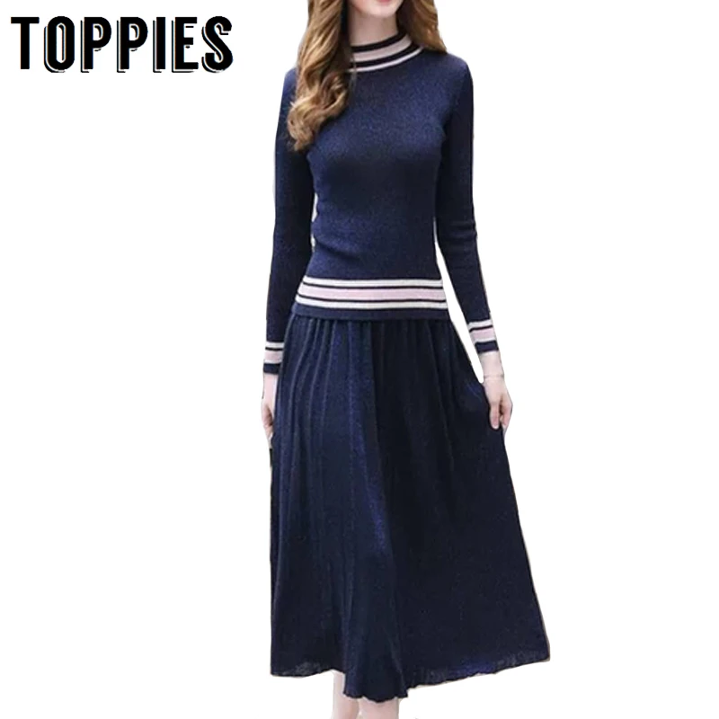 2019 Knitted Two Piece Set Gold Thread Knitting Skirts Woman Sweater Bright Silk Suit Set Slim Sweaters
2019 Knitted Two Piece Set Gold Thread Knitting Skirts Woman Sweater Bright Silk Suit Set Slim Sweaters