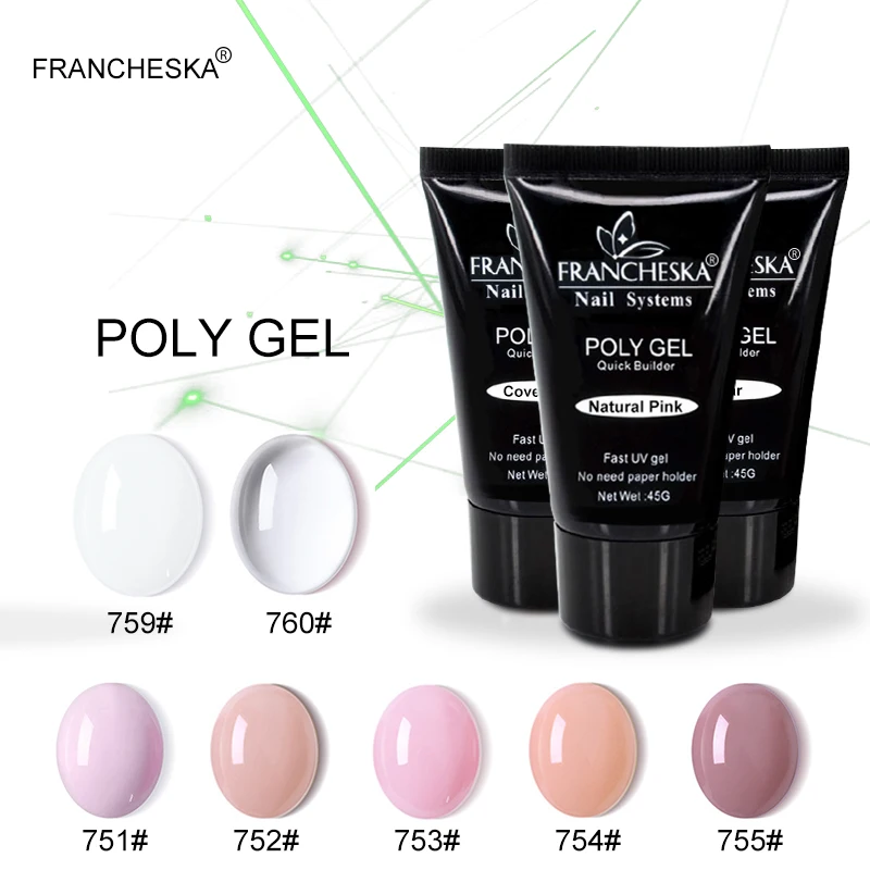 Francheska 35ml Polygel Nail Art Transparent Clear Colors Extension Crystal Soak-Off UV Poly Gel Resin Hard Builder Gel Gellak
Francheska 35ml Polygel Nail Art Transparent Clear Colors Extension Crystal Soak-Off UV Poly Gel Resin Hard Builder Gel Gellak