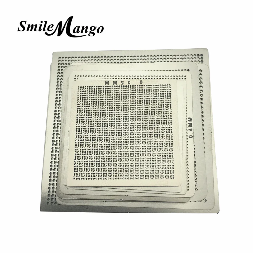 Original Factory Outlet Directly Heat BGA Rework Reballing 10pcs Universal Stencil Template IC Sik Tin Free Shipping
Original Factory Outlet Directly Heat BGA Rework Reballing 10pcs Universal Stencil Template IC Sik Tin Free Shipping