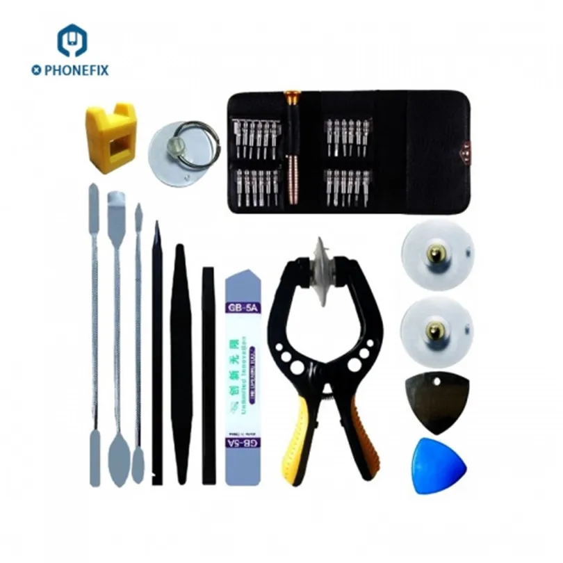 PHONEFIX 38 in 1Mobile Phone Repair Tools Kit Screwdrivers Set Tweezers Pry Spudger Suction Cup for iPhone iPad Opening Repair
PHONEFIX 38 in 1Mobile Phone Repair Tools Kit Screwdrivers Set Tweezers Pry Spudger Suction Cup for iPhone iPad Opening Repair