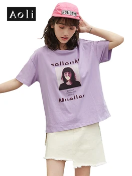 AOLI Purple tshirt Women Kawaii Harajuku Vintage Tee Summer Plus Size Loose Tumblr Print Cotton Female t-shirt DTX910027
AOLI Purple tshirt Women Kawaii Harajuku Vintage Tee Summer Plus Size Loose Tumblr Print Cotton Female t-shirt DTX910027