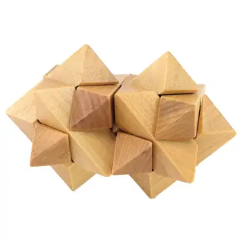 3D Wood Brain Teaser Puzzle - Challenge Your Logical Thinking and Kill the Boring Time #28 - Perfect Gift for Kids 
3D Wood Brain Teaser Puzzle - Challenge Your Logical Thinking and Kill the Boring Time #28 - Perfect Gift for Kids