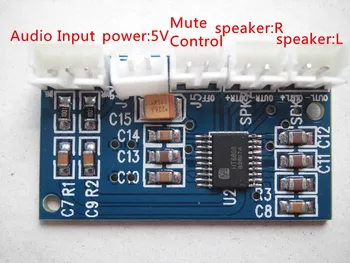 5V power supply 4ohm mini digital amplifier board 3W + 3W dual channel
5V power supply 4ohm mini digital amplifier board 3W + 3W dual channel