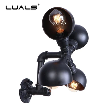 Nordic Wall Ligh Loft Vintage Lights Industrial Water Pipe Edison Lamp E27 Luminaire Indoor LED Lamps American Bar Cafe Lighting
Nordic Wall Ligh Loft Vintage Lights Industrial Water Pipe Edison Lamp E27 Luminaire Indoor LED Lamps American Bar Cafe Lighting