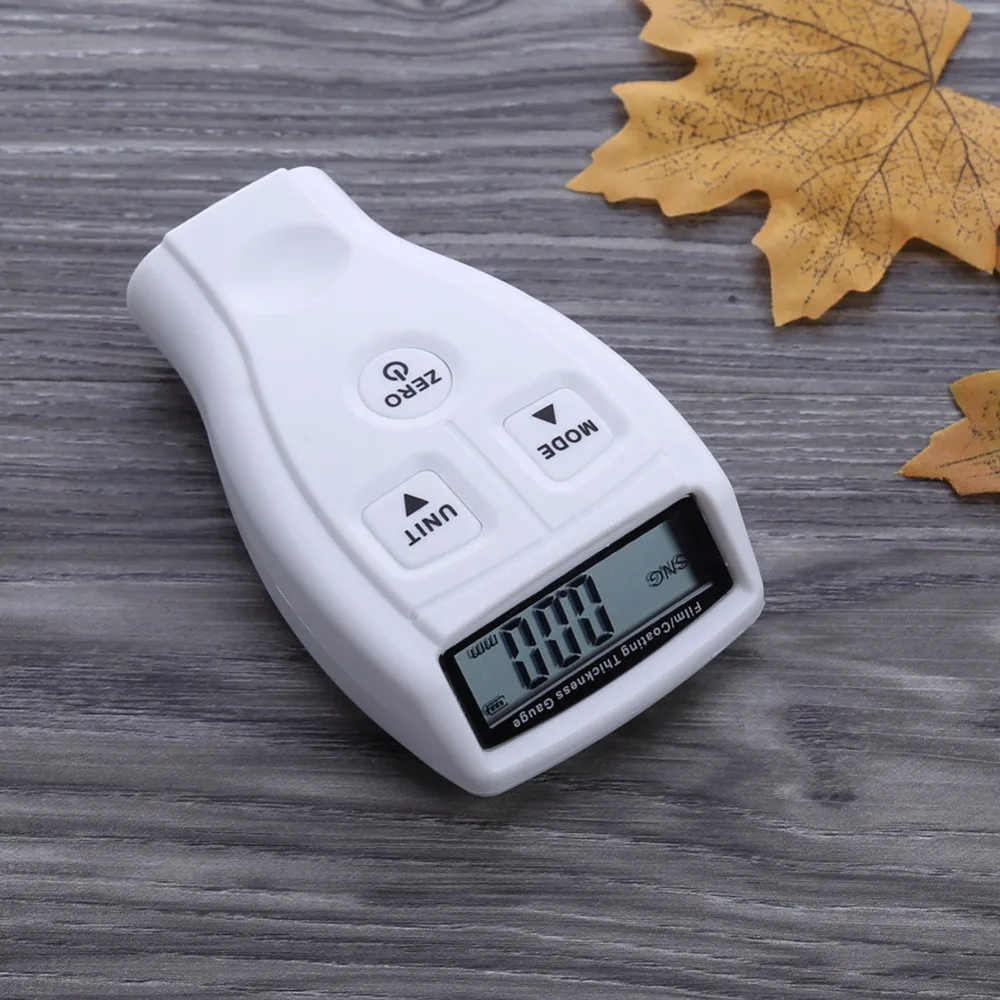 SODIAL GM200 Ultrasonic Galvanize Painting Coat Film Measure Tester Thickness Gauge for Car Coating Thickness Measure Paint White