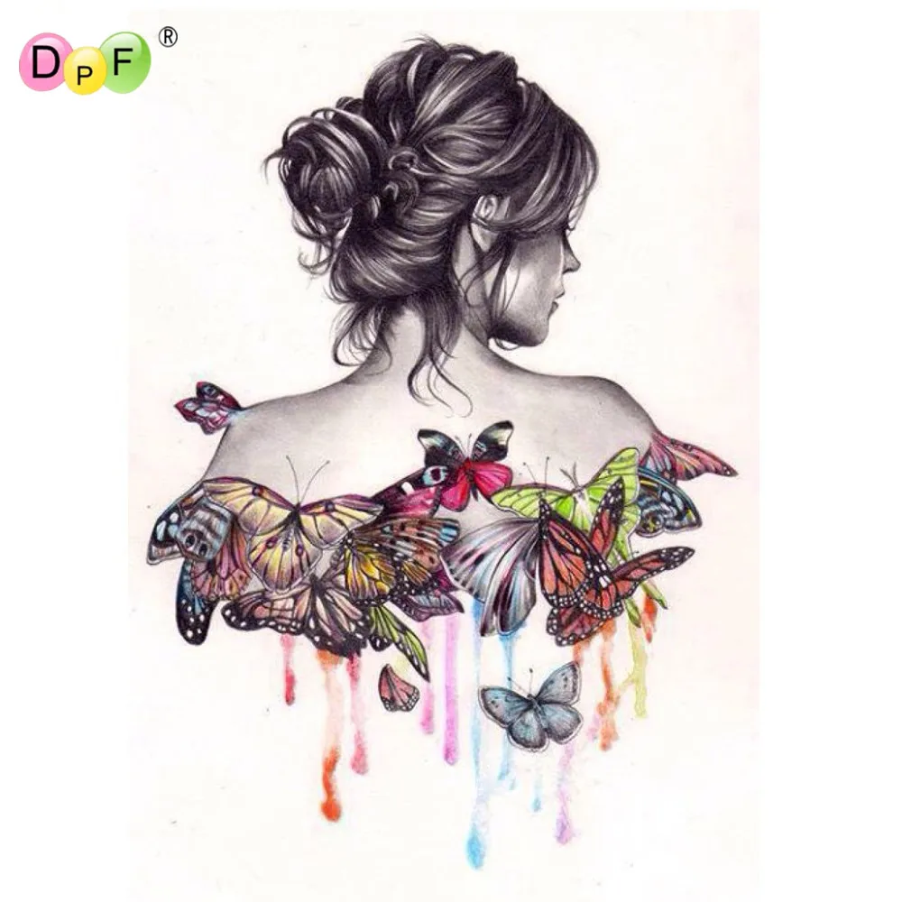 Needlework Diy Diamond Painting Cross Stitch butterfly beauty girl Painting Diamond Embroidery Square Diamond Mosaic Pictures
Needlework Diy Diamond Painting Cross Stitch butterfly beauty girl Painting Diamond Embroidery Square Diamond Mosaic Pictures